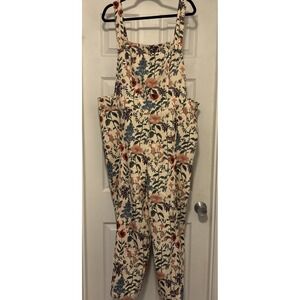 Cider 2XL Floral Soft Corduroy Wide Leg Overalls Fairy Whimsical Cottagecore